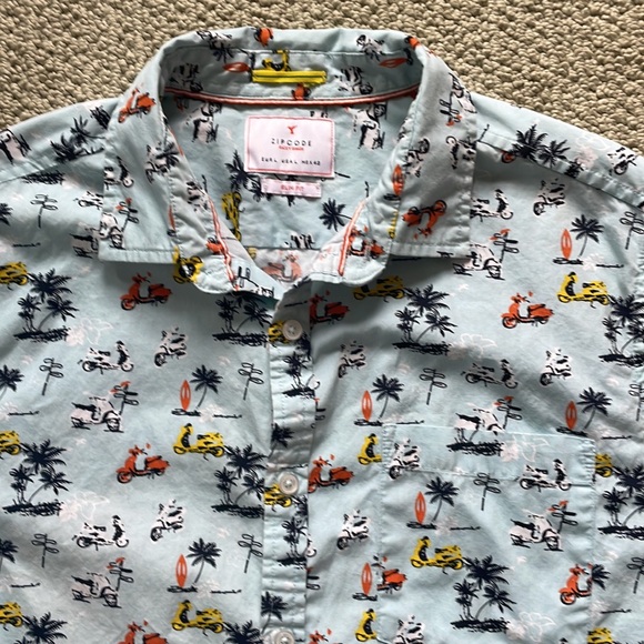 Men’s Zipcode short sleeve button down shirt - Picture 4 of 5